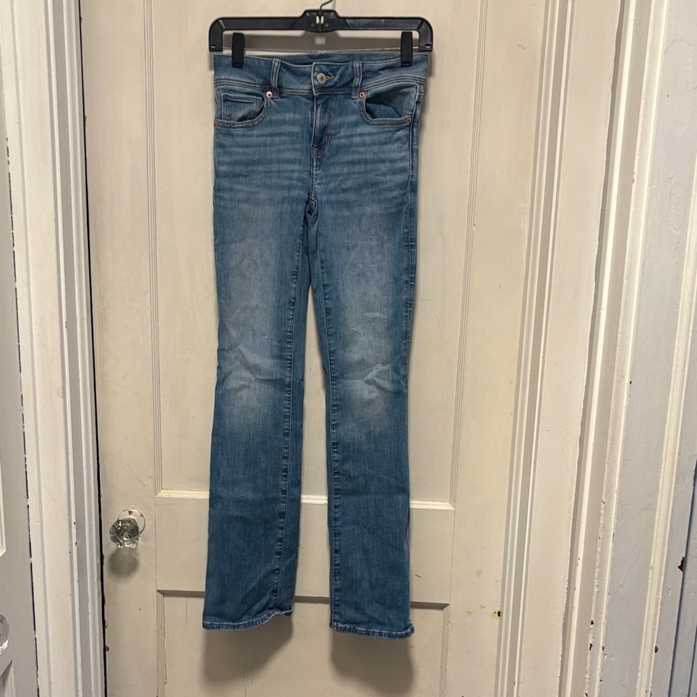 American Eagle Next Level Stretch Kick Boot Jeans 00 Regular